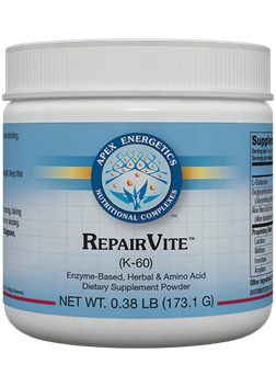 Apex Energetics RepairVite K60 intestinal lining repair powder canister