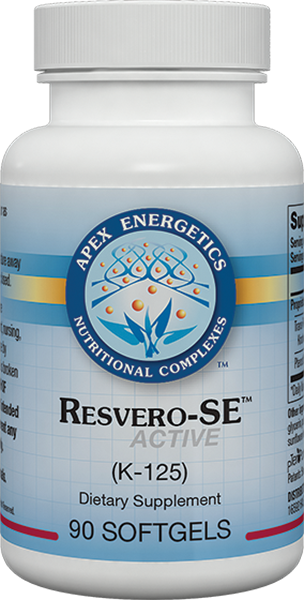 Apex Energetics Resvero-SE Active K125 resveratrol and pterostilbene capsules